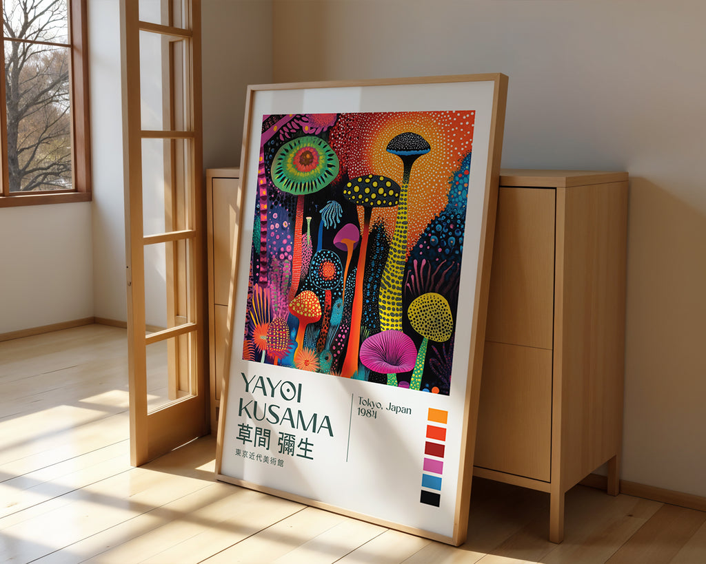 Yayoi Kusama Midnight Garden Poster