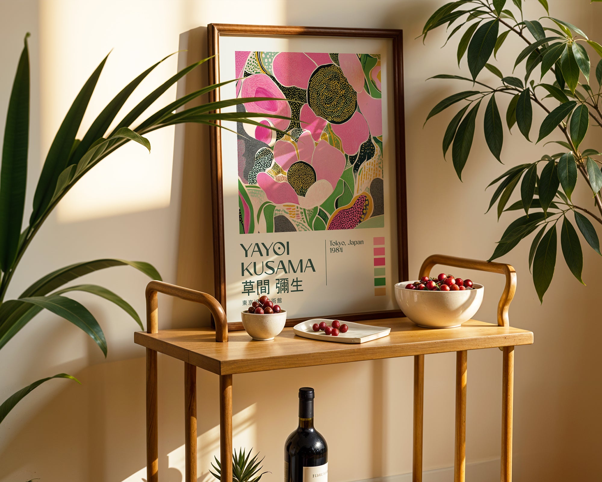 Yayoi Kusama Pink Bloom Poster