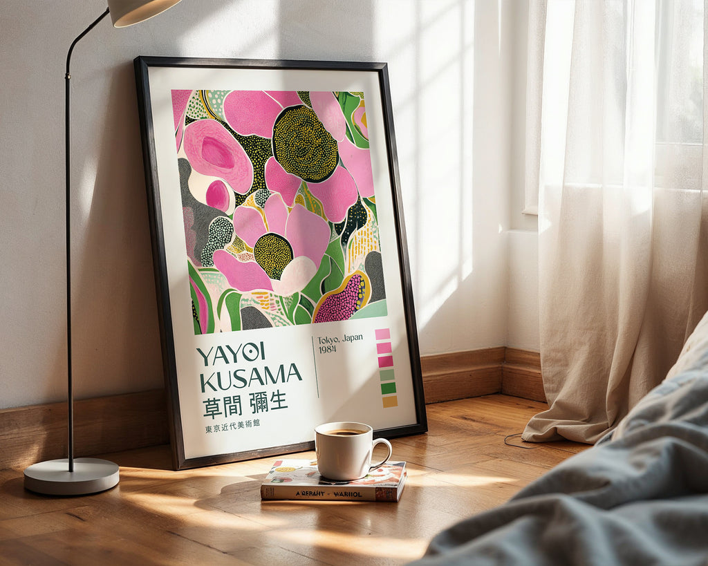 Yayoi Kusama Pink Bloom Poster