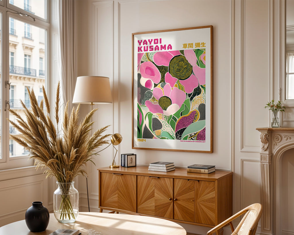 Yayoi Kusama Pink Garden Poster