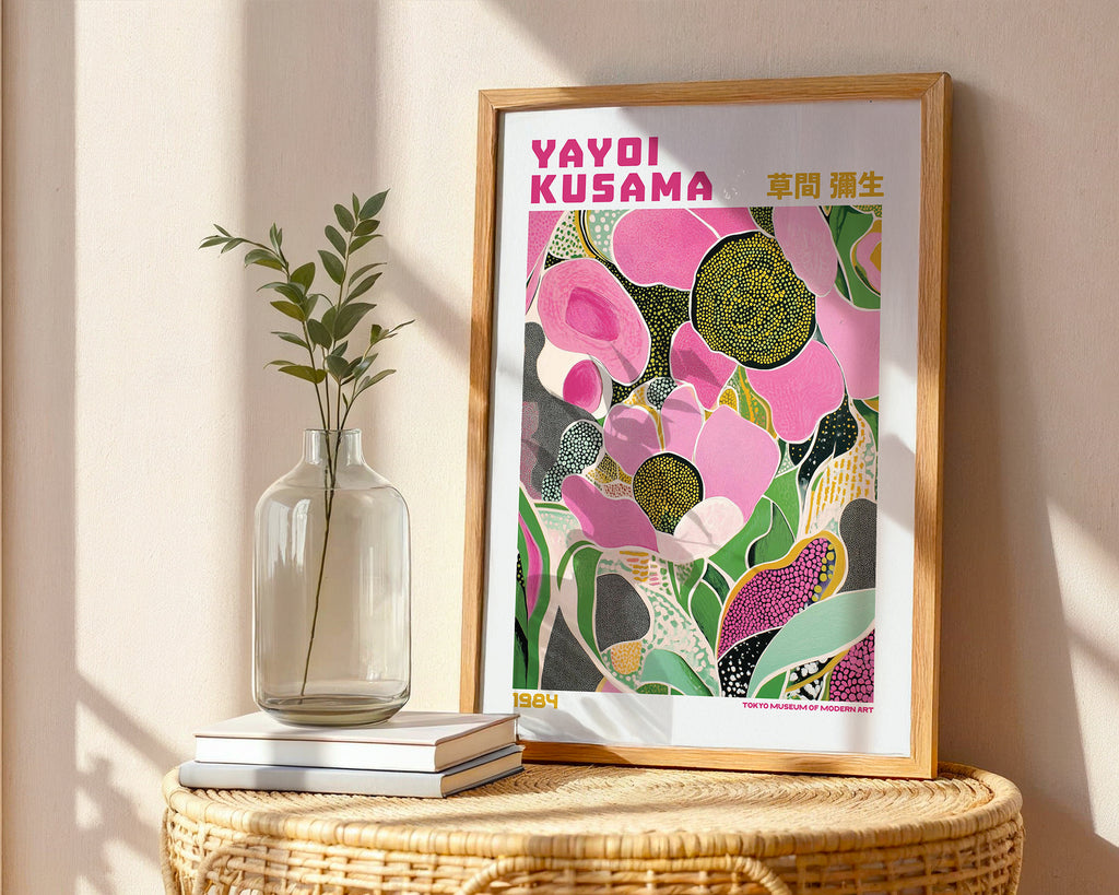 Yayoi Kusama Pink Garden Poster