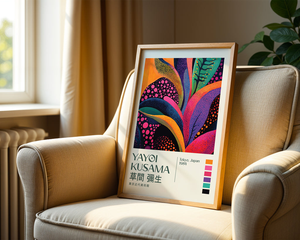 Yayoi Kusama Radiant Bloom Poster