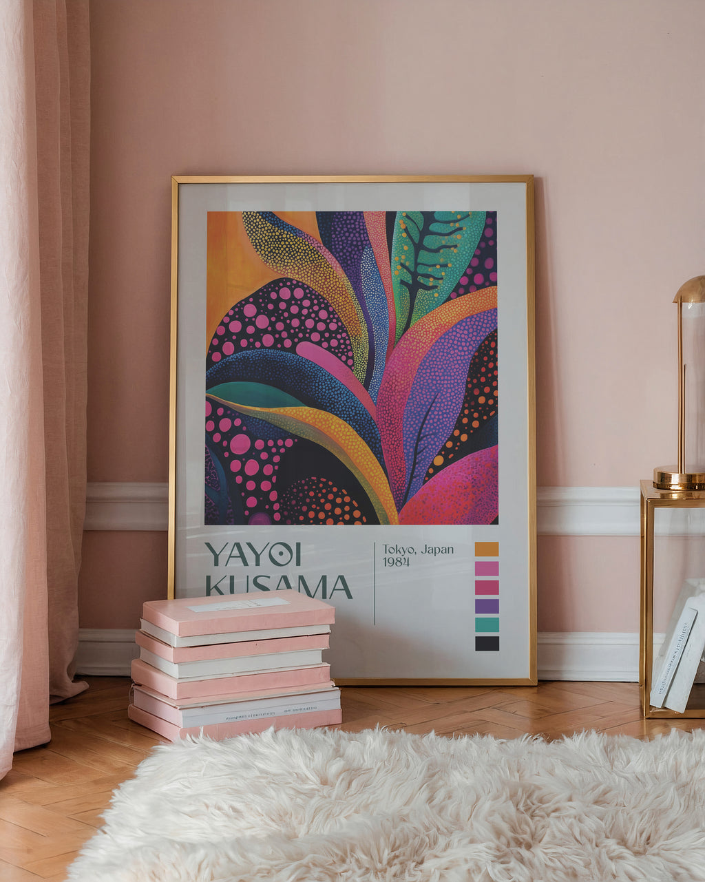 Yayoi Kusama Radiant Bloom Poster