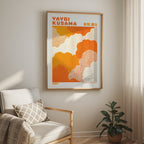 Yayoi Kusama Warm Orange Abstraction Poster