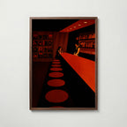 Alone at the Bar Poster – valnötsram