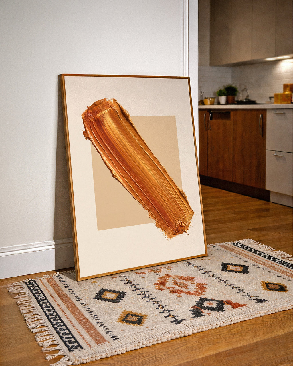 Amber Diagonal Poster – i rum 2