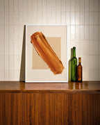 Amber Diagonal Poster – i rum 3