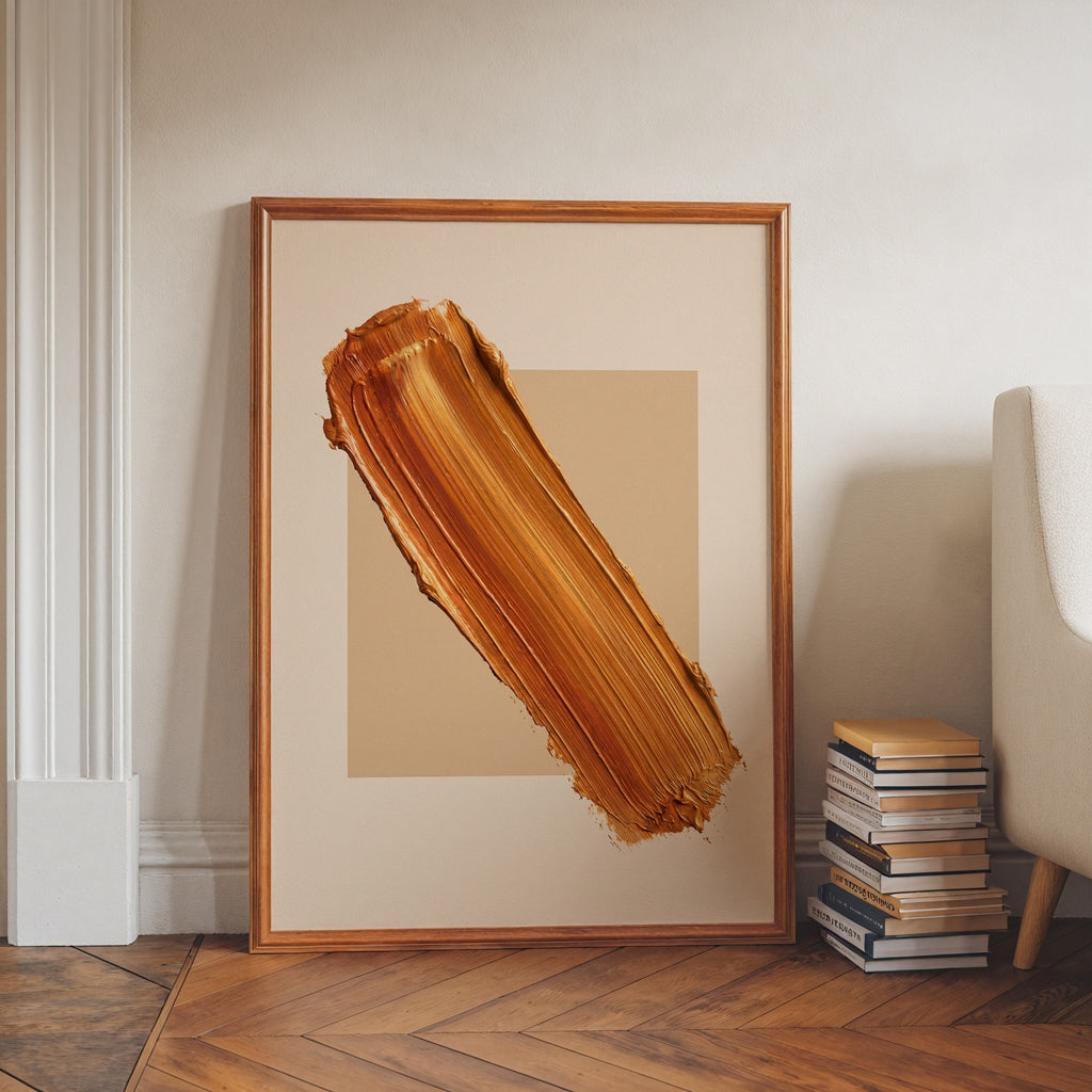 Amber Diagonal Poster – i rum 4