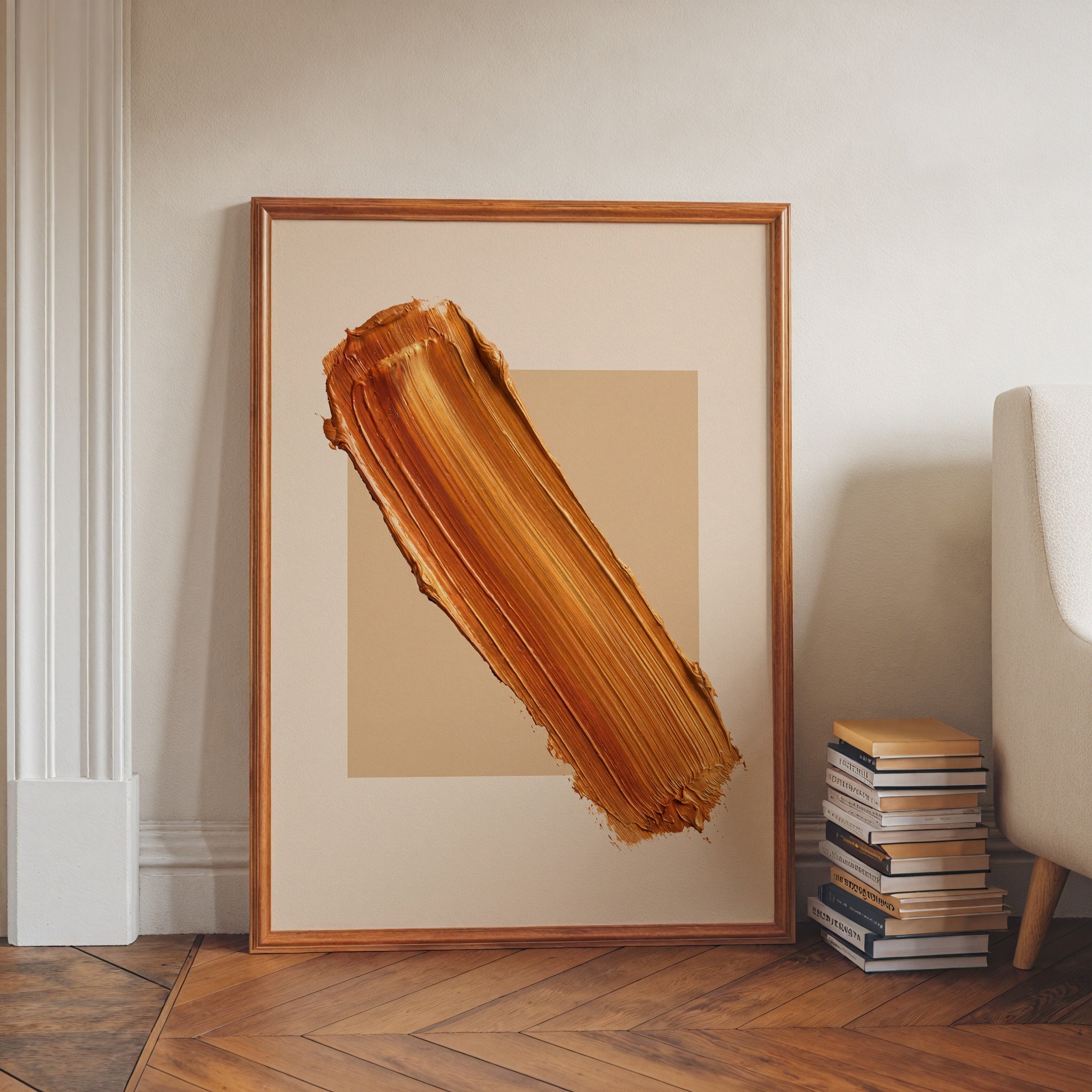 Amber Diagonal Poster – i rum 4