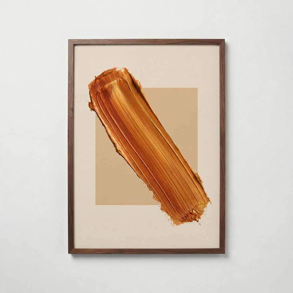 Amber Diagonal Poster – valnötsram