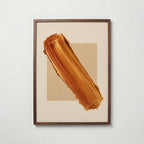 Amber Diagonal Poster – valnötsram