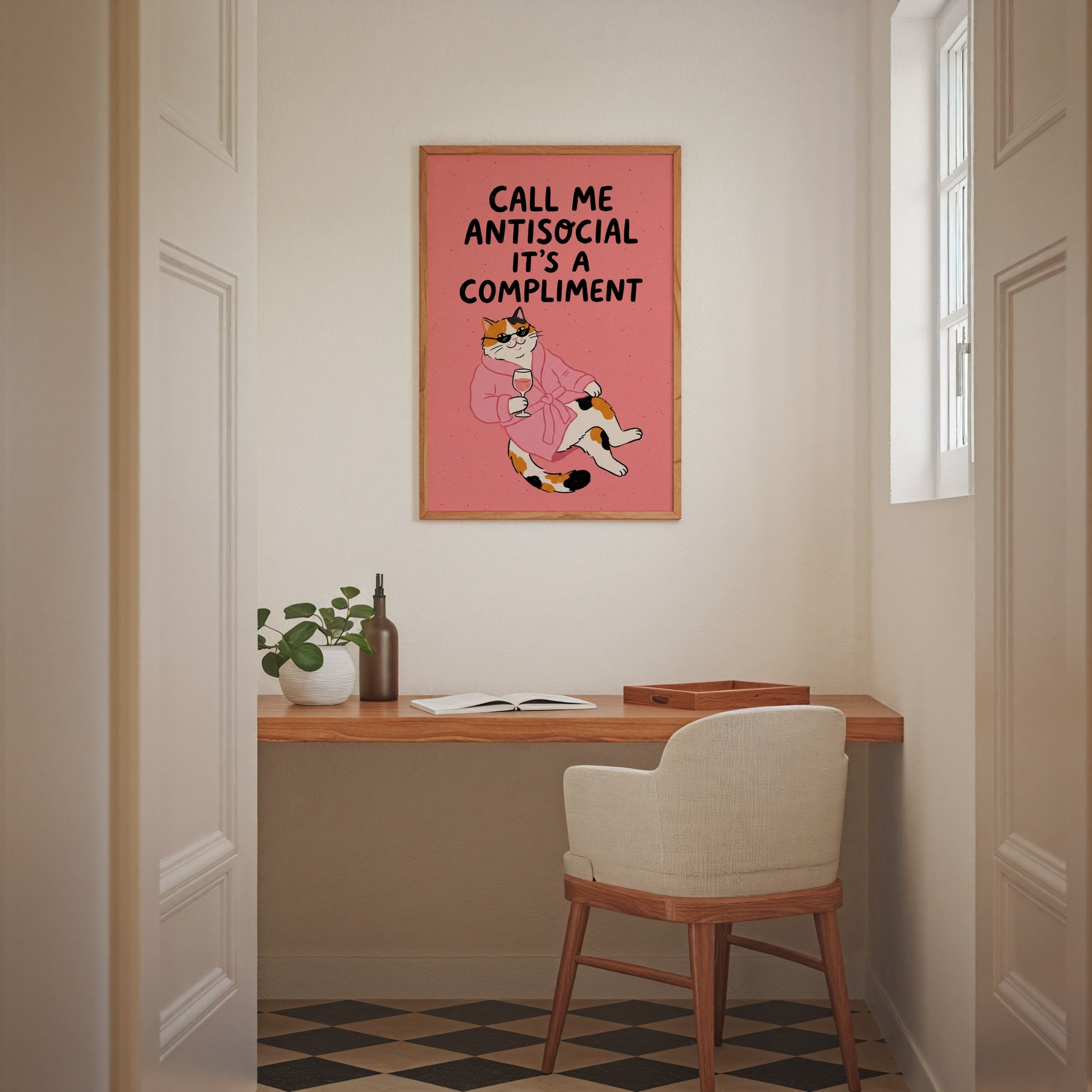 Call Me Antisocial Poster – i rum 1