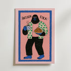 Äntligen Fika Poster – canvas utan passepartout