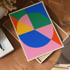 Bauhaus Geometric Balance Poster