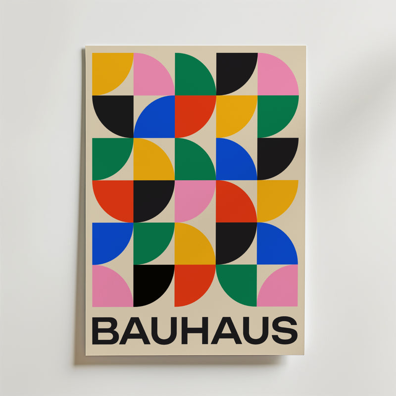 Bauhaus Geometry Poster