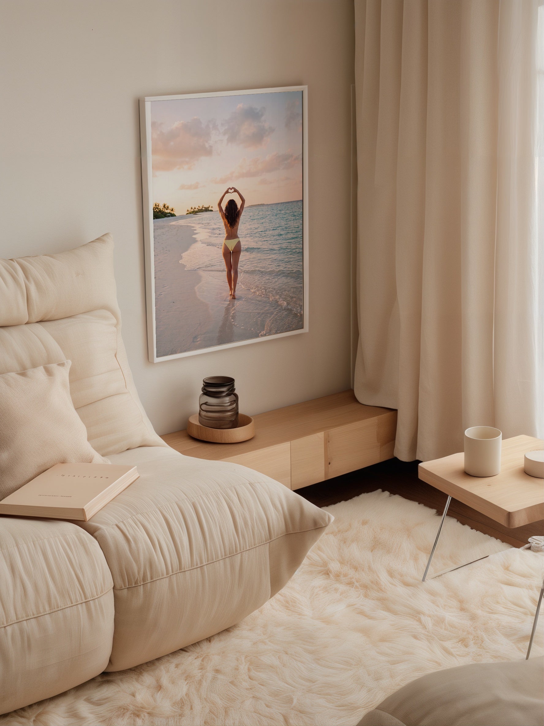 Beach Heart Poster – i rum 4