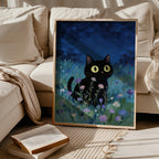 Blue Hour Cat Poster i hem – Bozetto