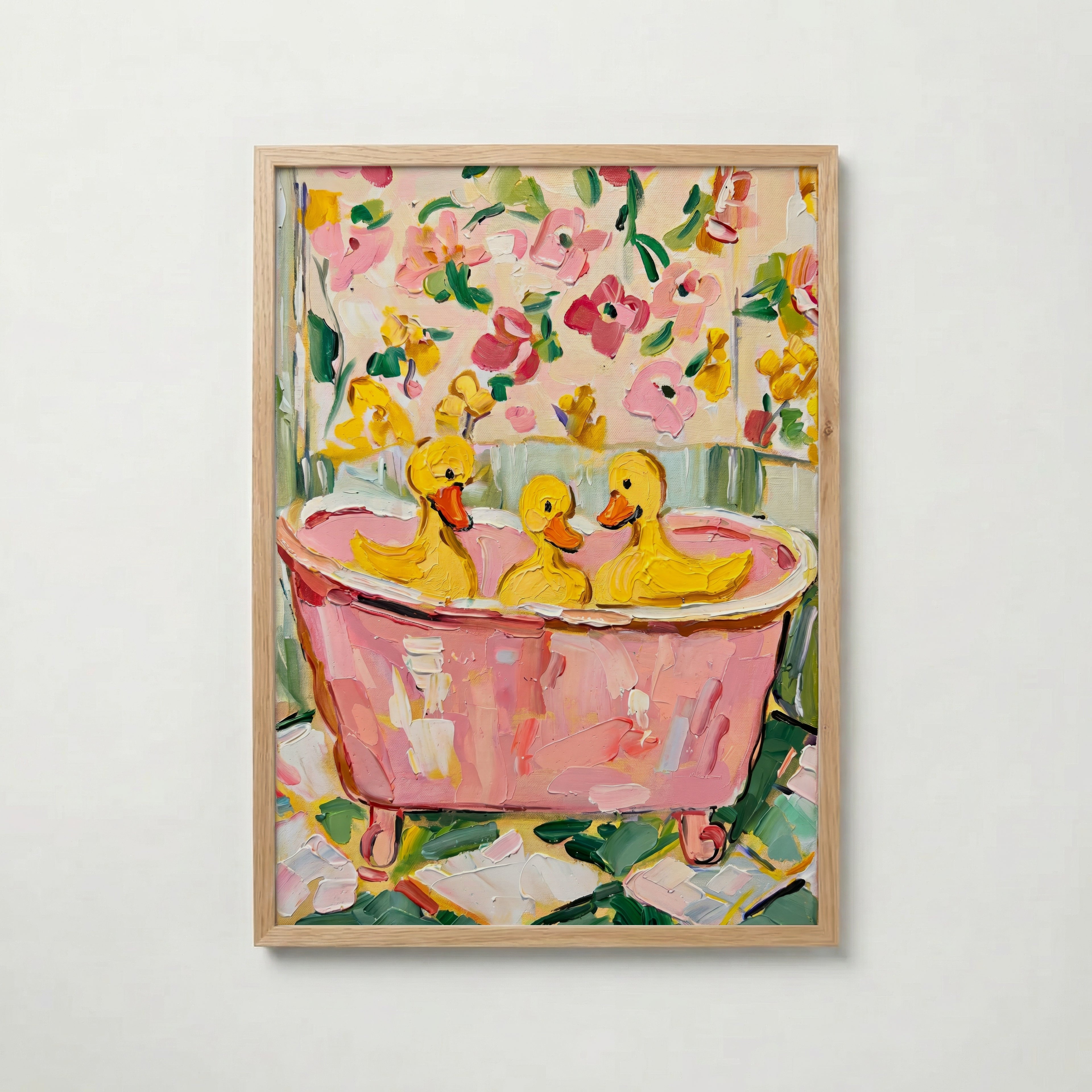 Bubble Bath Ducks Poster