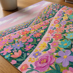 Blooming Hills Poster – närbild på papper
