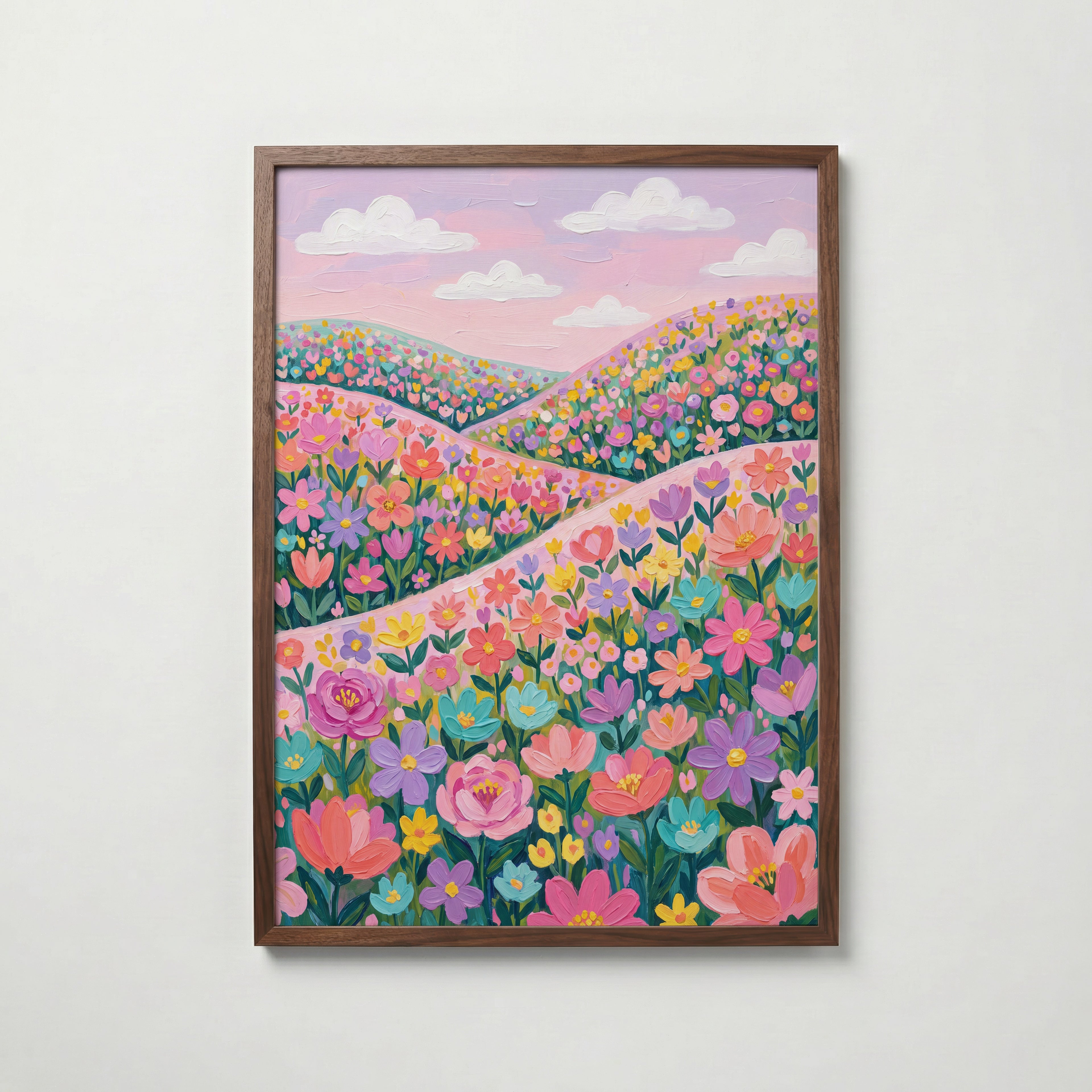 Blooming Hills Poster – valnötsram