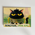 Bonjour Mon Ami Poster – canvas utan passepartout