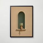 Elegant Book Reader Poster – svart ram