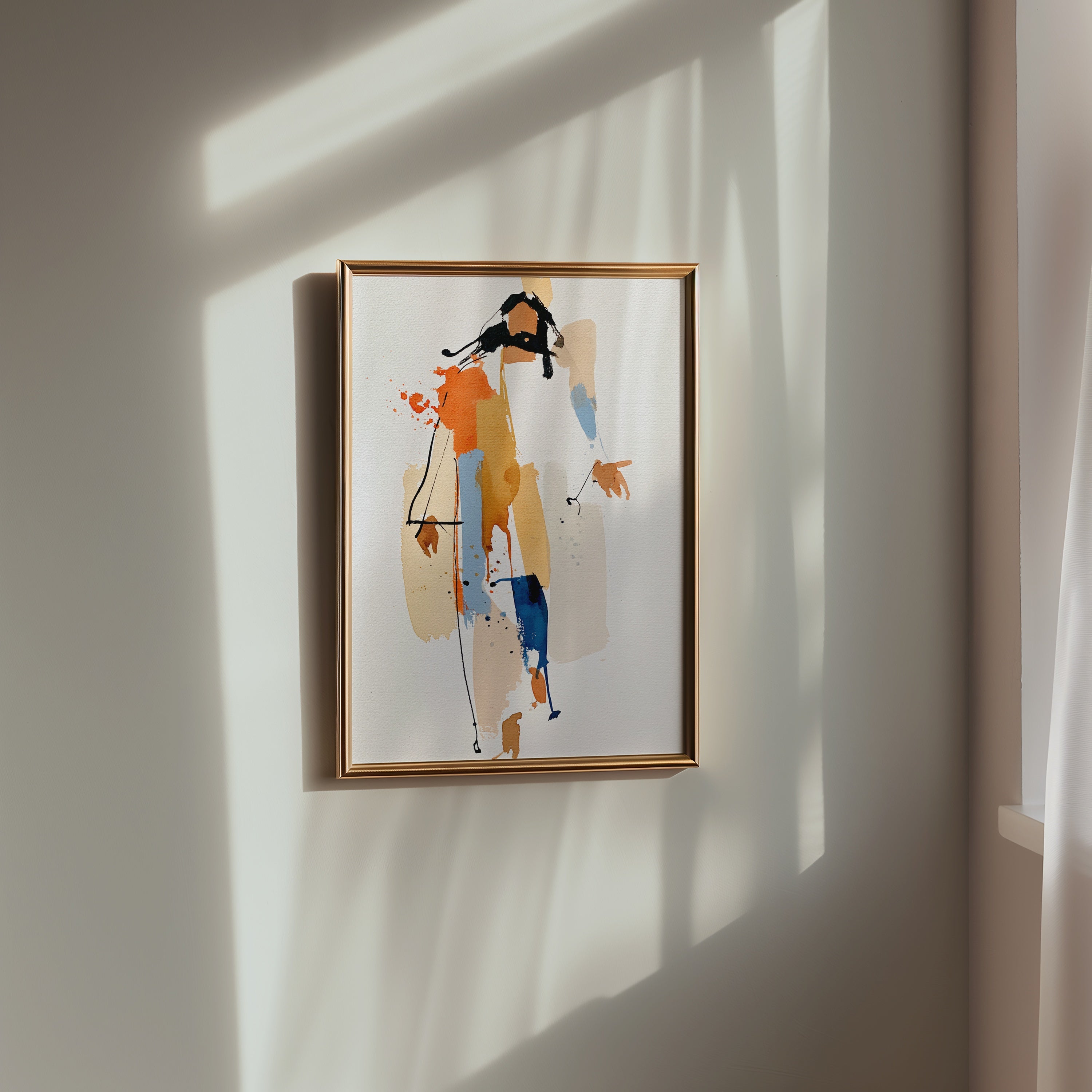 Brushed Figure Poster – i rum 1