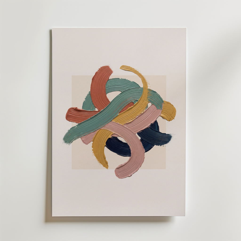 Carnival Ribbons Poster – canvas utan passepartout