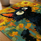 Cat in Sunflower Poster på skrivbord - Bozetto