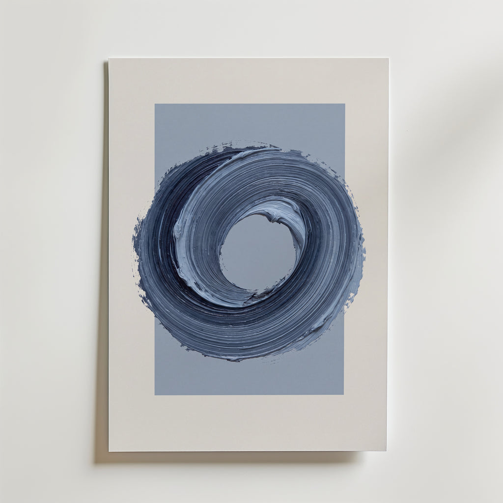 Cerulean Loop Poster – canvas utan passepartout