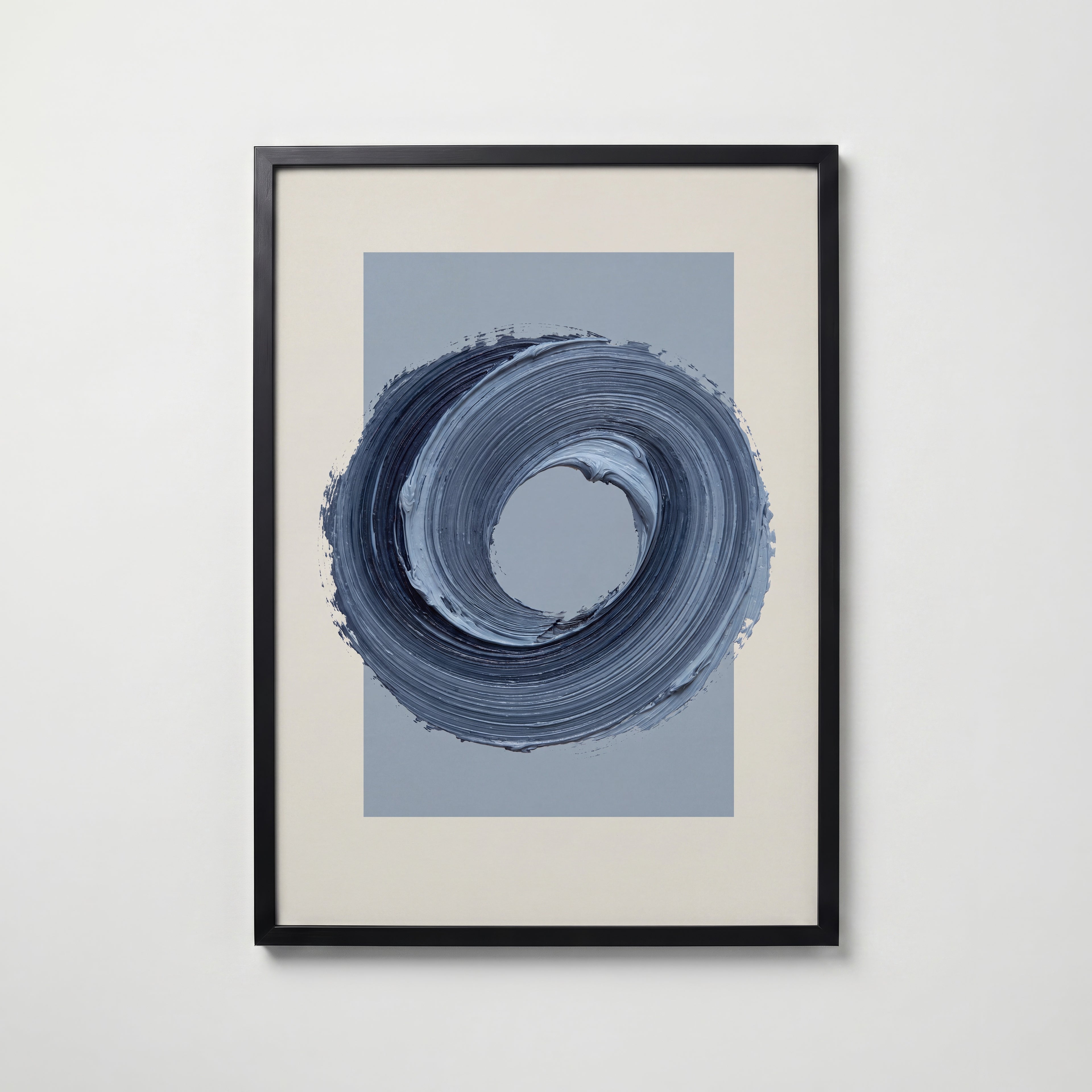 Cerulean Loop Poster – svart ram