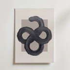 Charcoal Infinity Poster – canvas utan passepartout