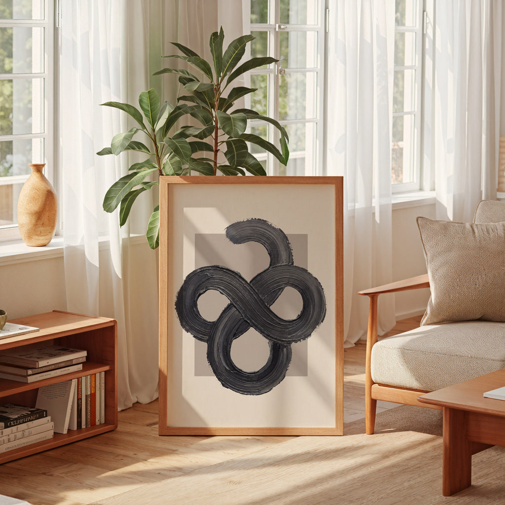 Charcoal Infinity Poster – i rum 2
