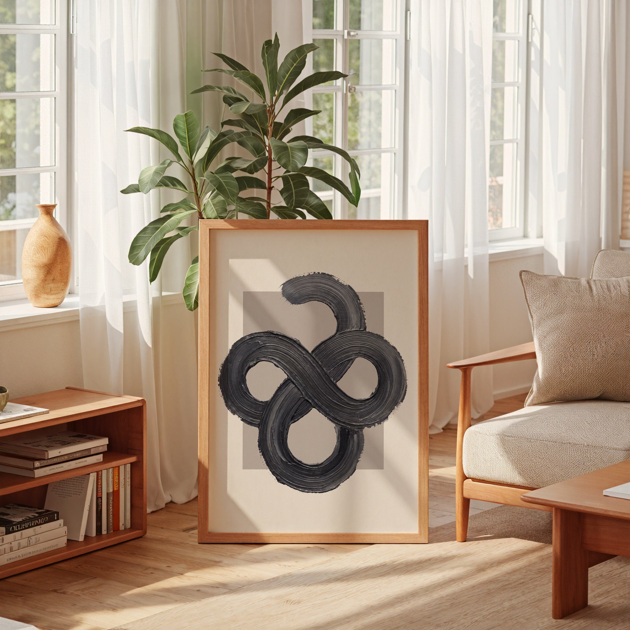 Charcoal Infinity Poster – i rum 2