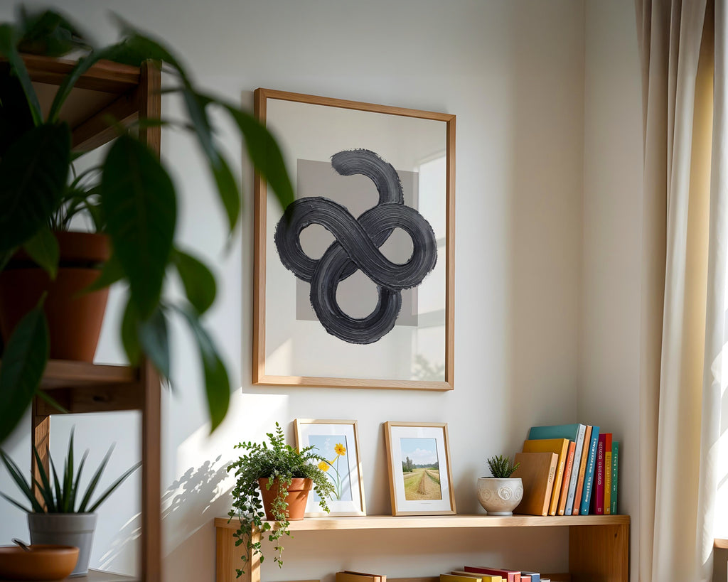 Charcoal Infinity Poster – i rum 5