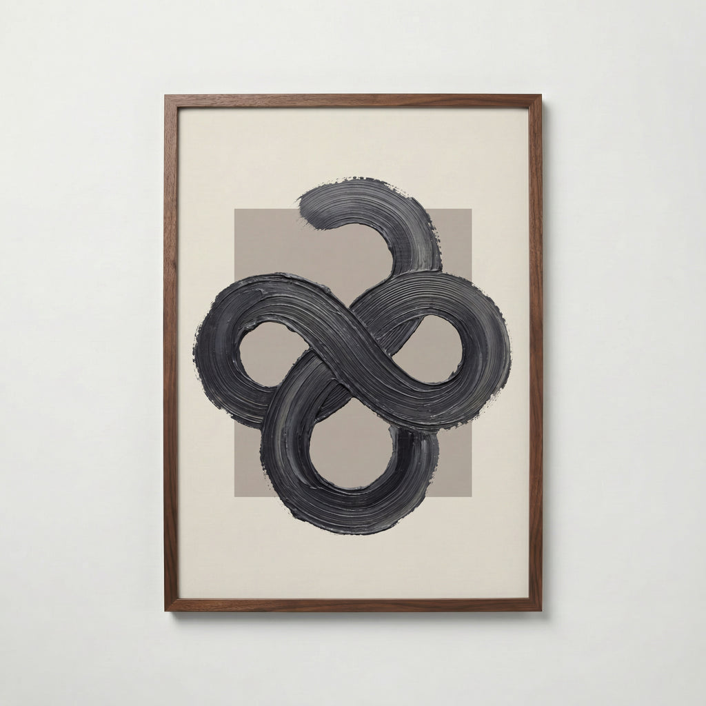 Charcoal Infinity Poster – valnötsram