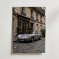 Classic Car Street Poster – canvas utan passepartout