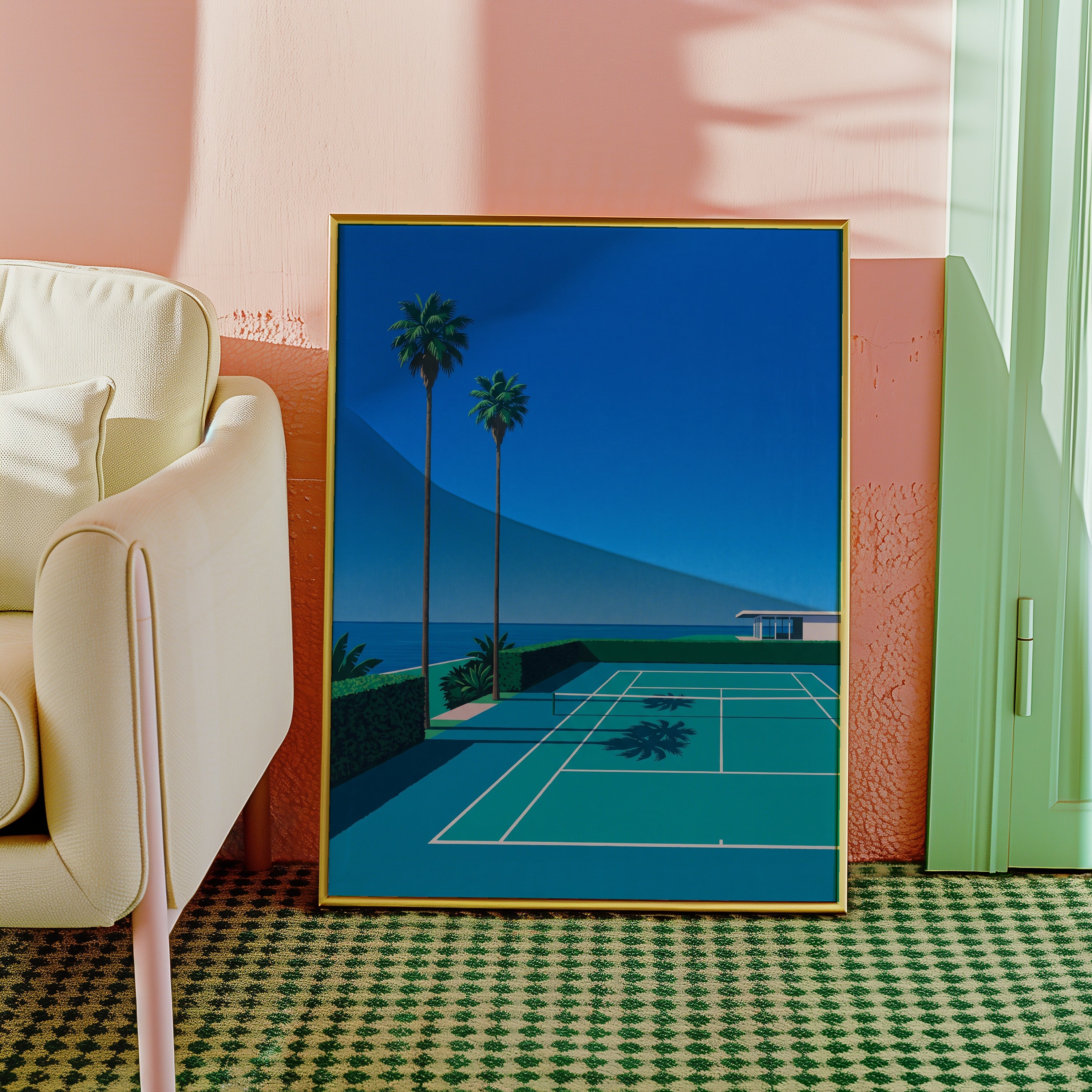 Coastal Court Poster – i rum 4