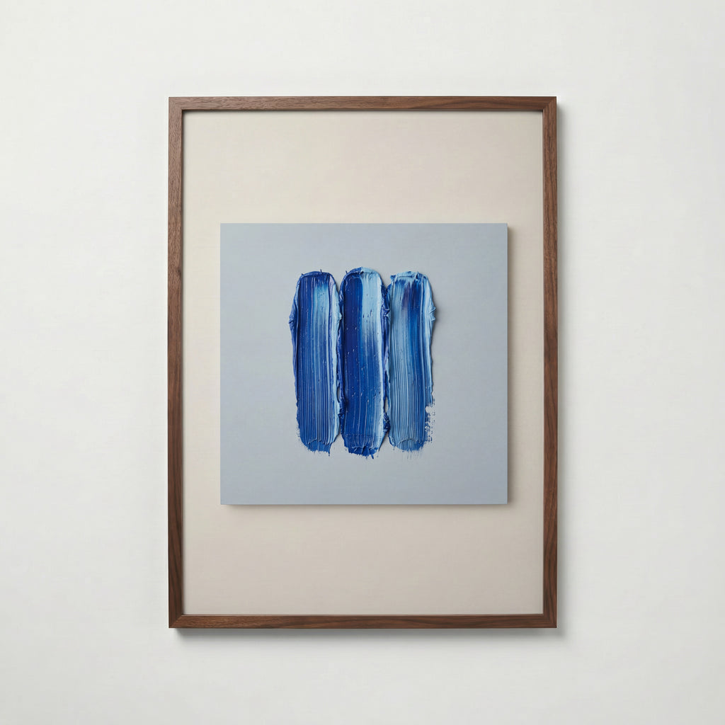 Cobalt Bands Poster – valnötsram