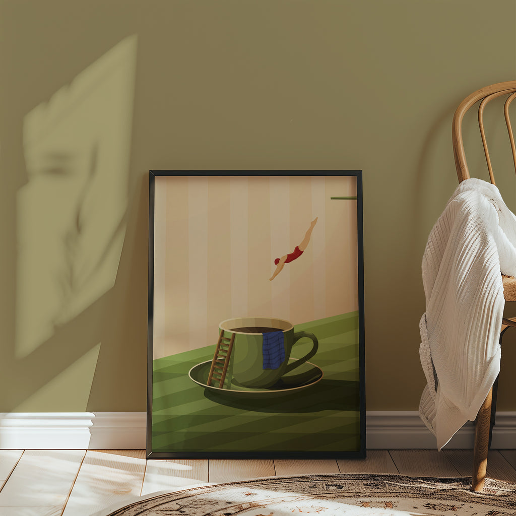 Coffee Dive Poster – i rum 1