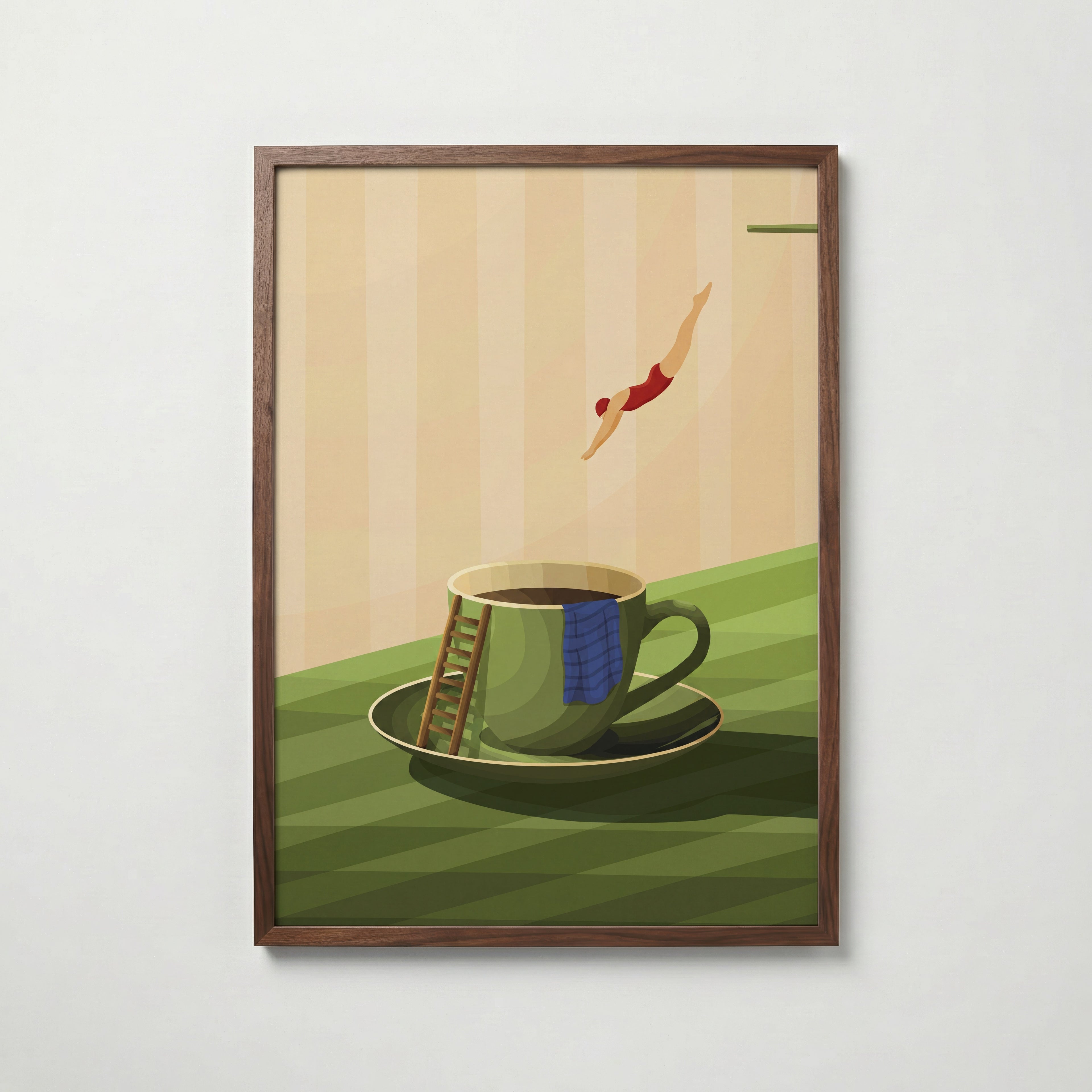 Coffee Dive Poster – valnötsram