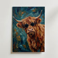 Cool Highland Poster – canvas utan passepartout