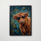 Cool Highland Poster – svart ram