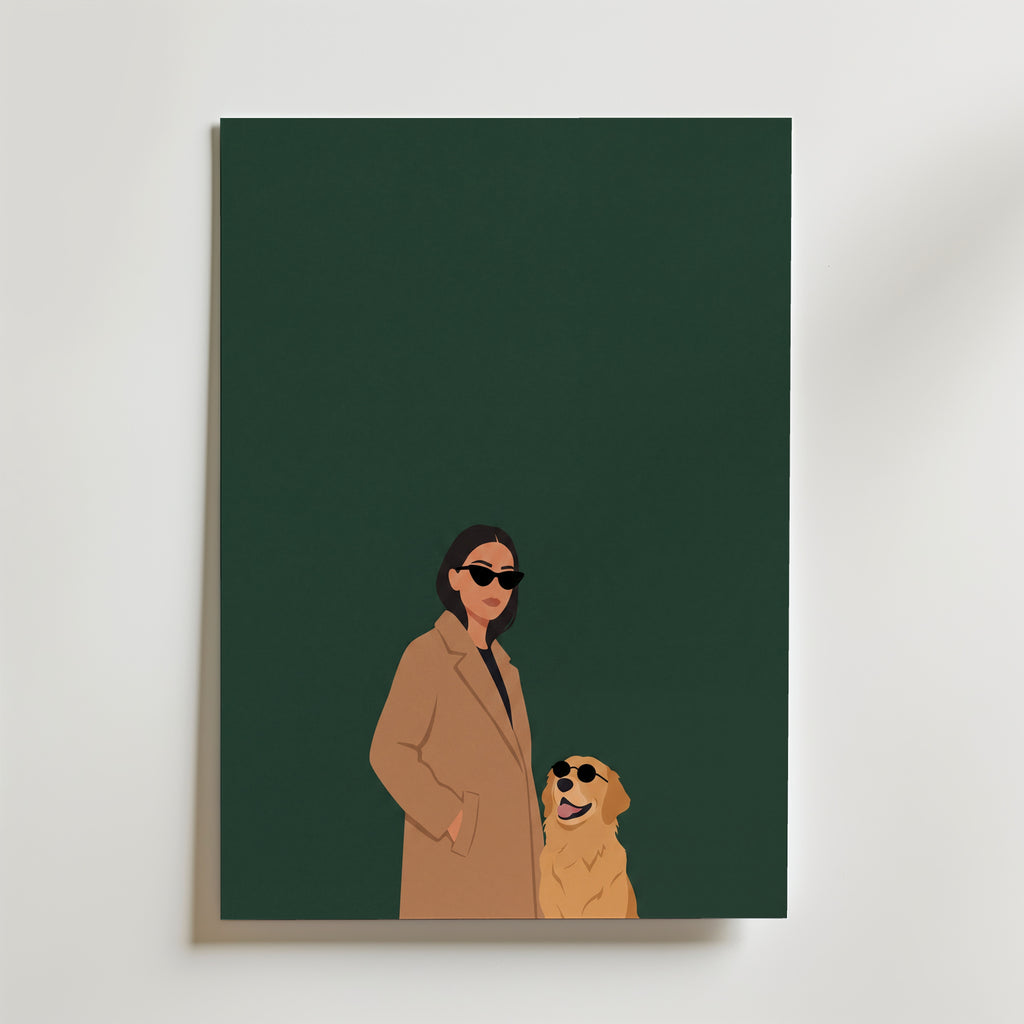 Cool Duo Poster – canvas utan passepartout