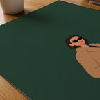 Cool Duo Poster – närbild på papper