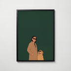 Cool Duo Poster – svart ram
