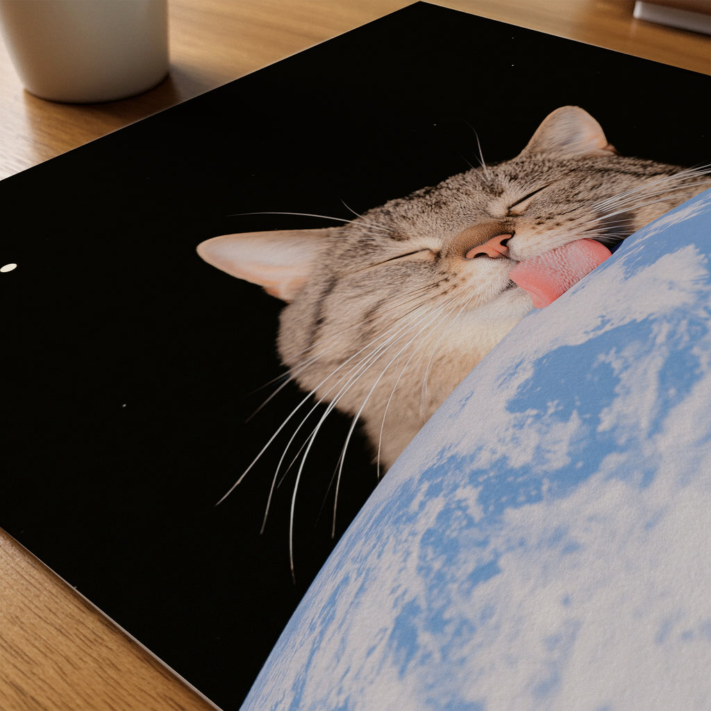 Cosmic Lick Poster – närbild på papper
