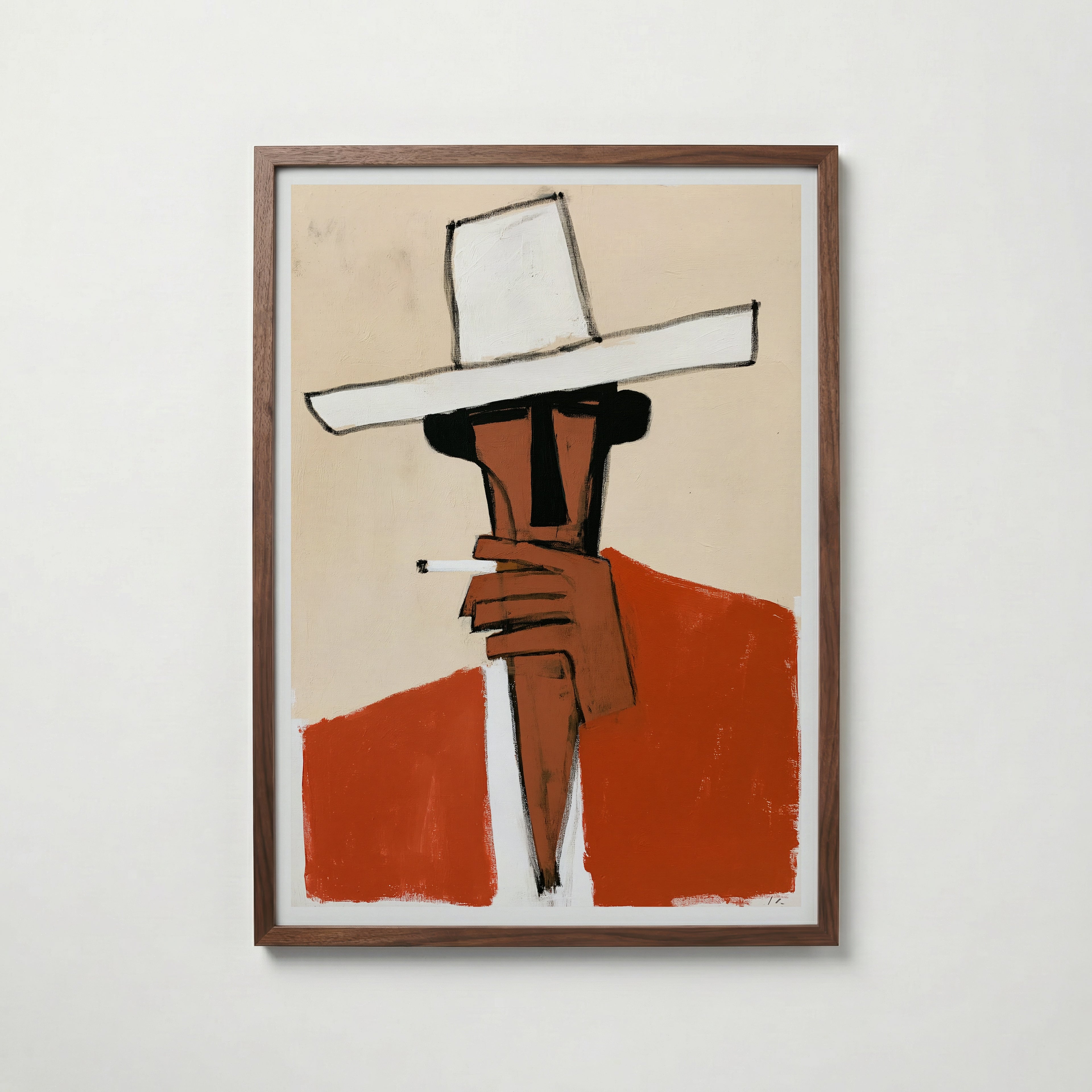Cowboy Smoke Poster – valnötsram