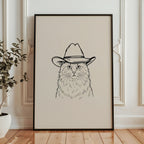 Cowboy Cat Poster – i rum 1