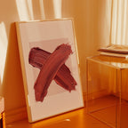 Crimson Cross Poster – i rum 2